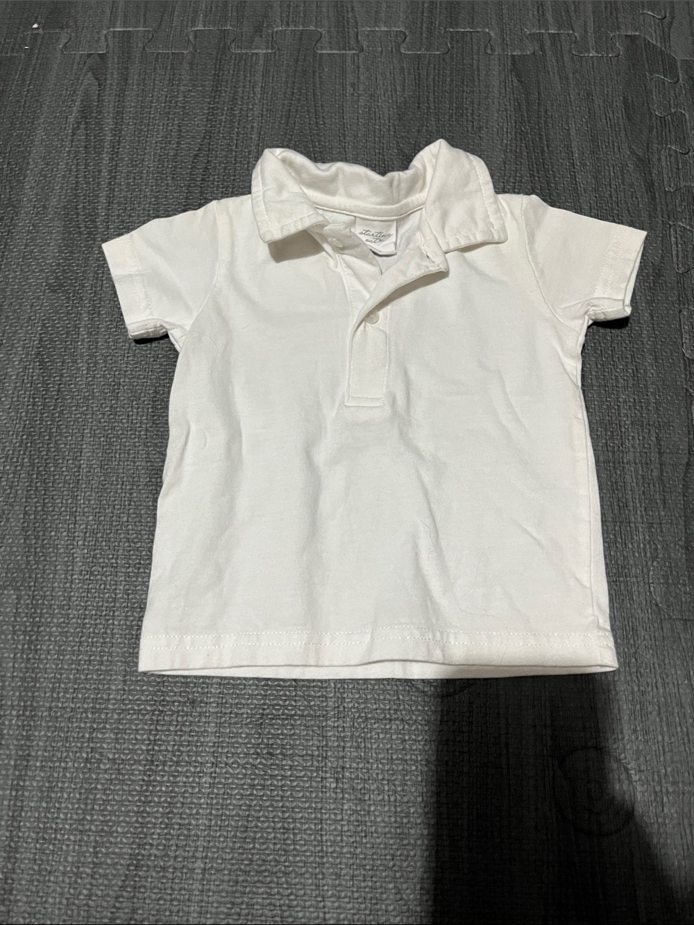 Starting Out White Short-Sleeve Polo Shirt